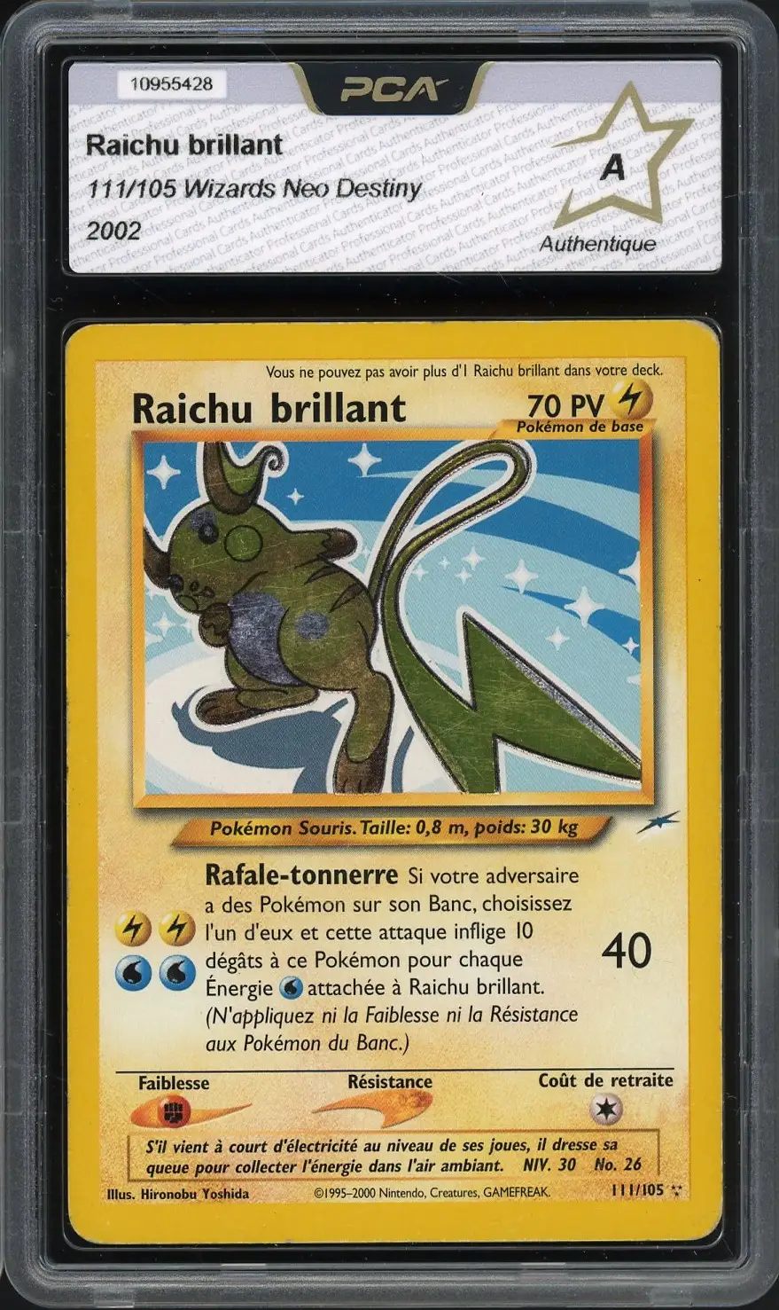 PCA A Raichu Brillant Holo