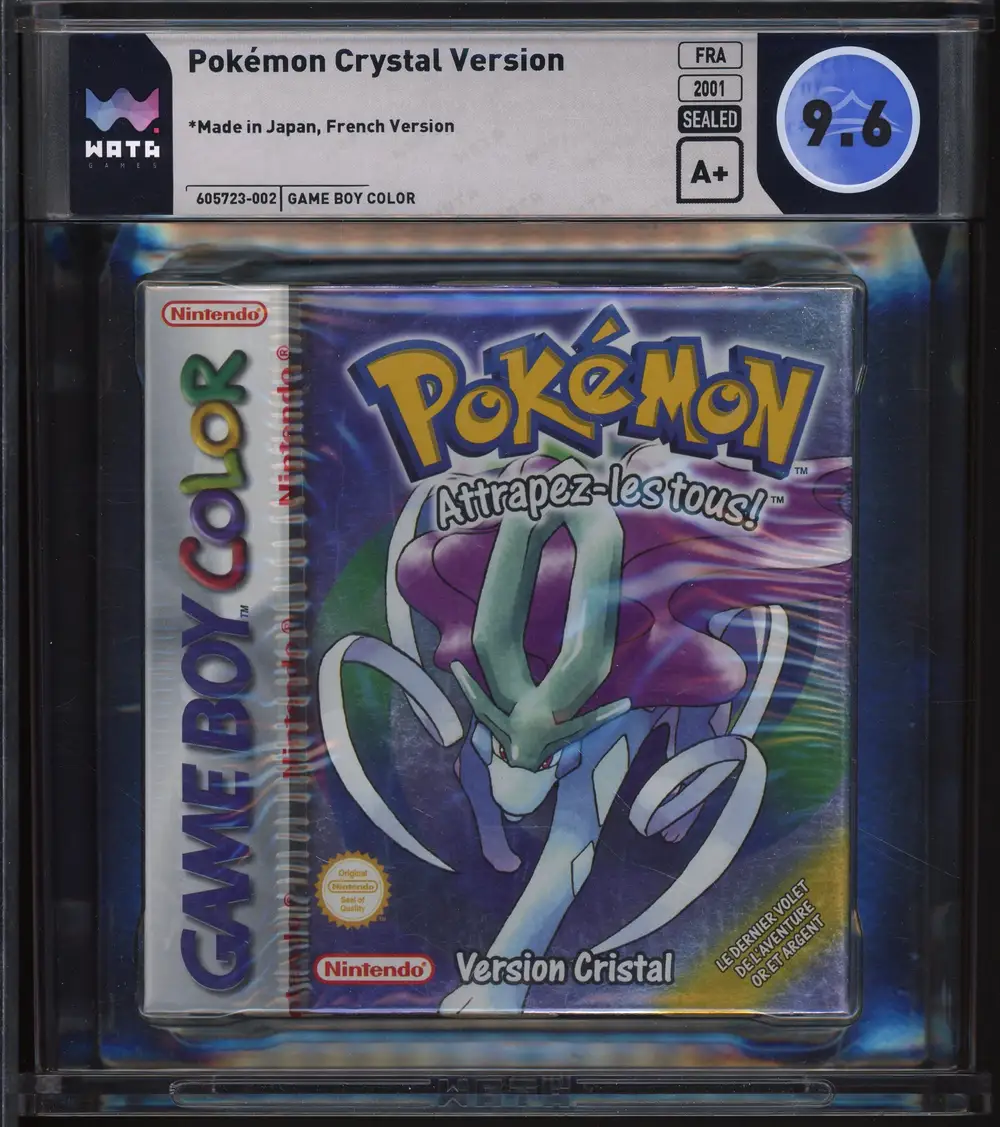 WATA 9.6 Jeu Game Boy Color Pokémon Version Cristal