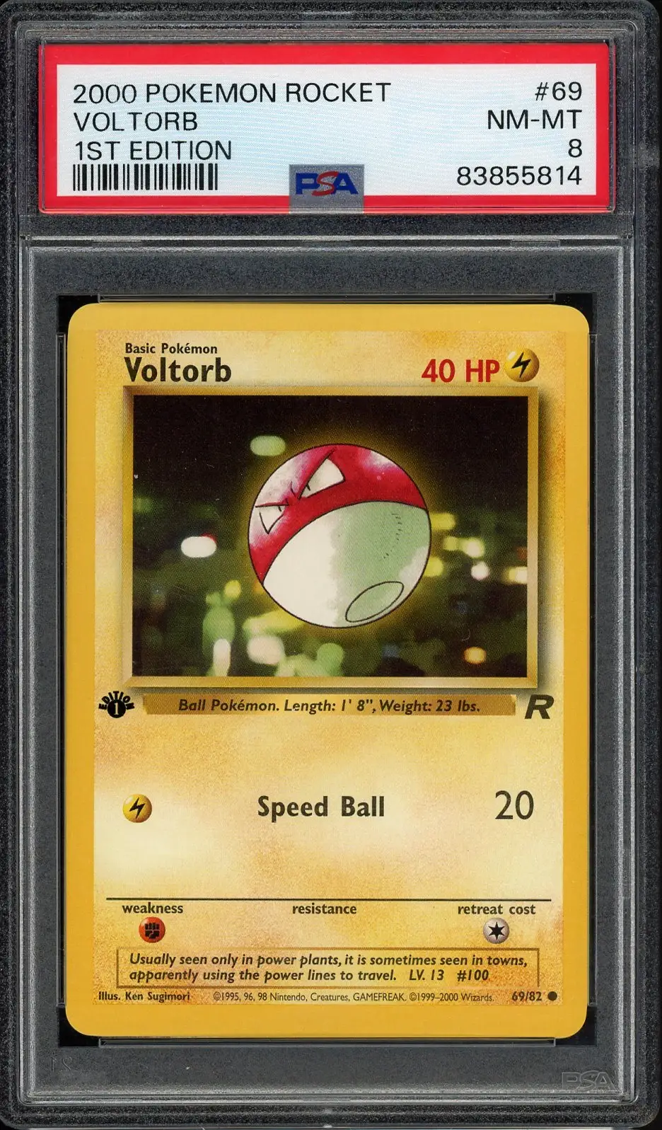 PSA 8 Voltorb