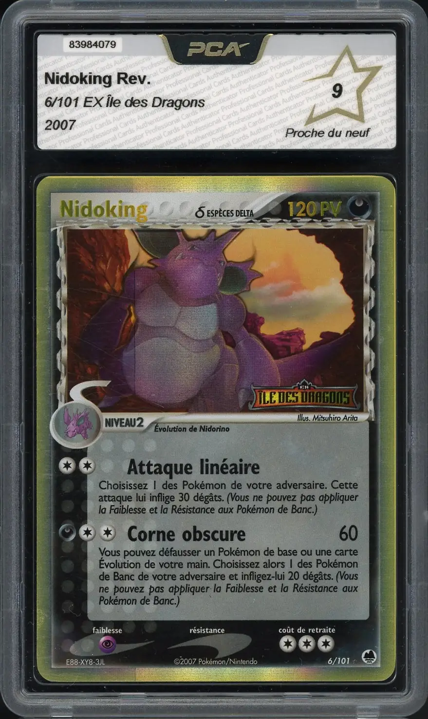 PCA 9 Nidoking Holo Reverse