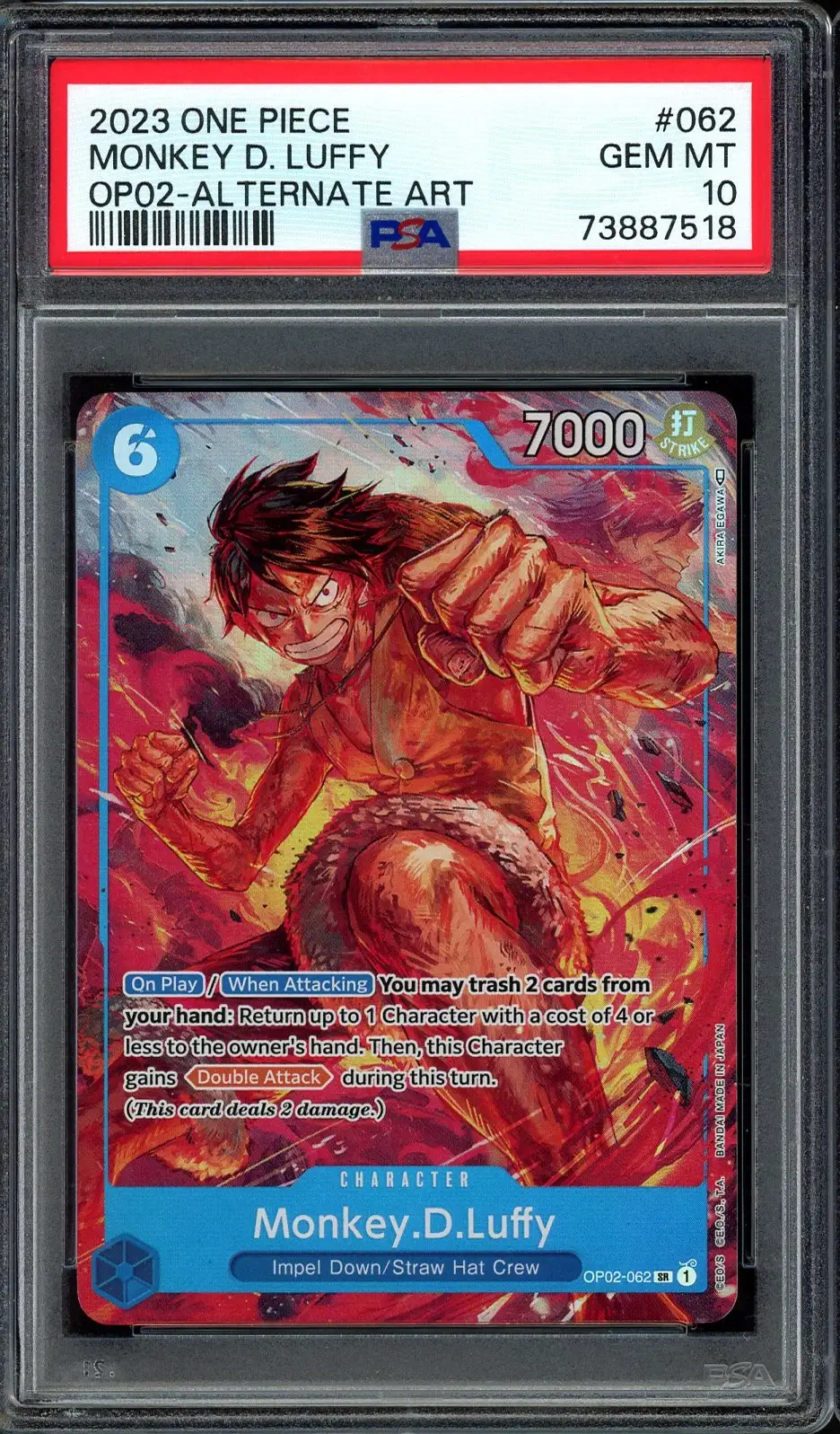PSA 10 Monkey D. Luffy