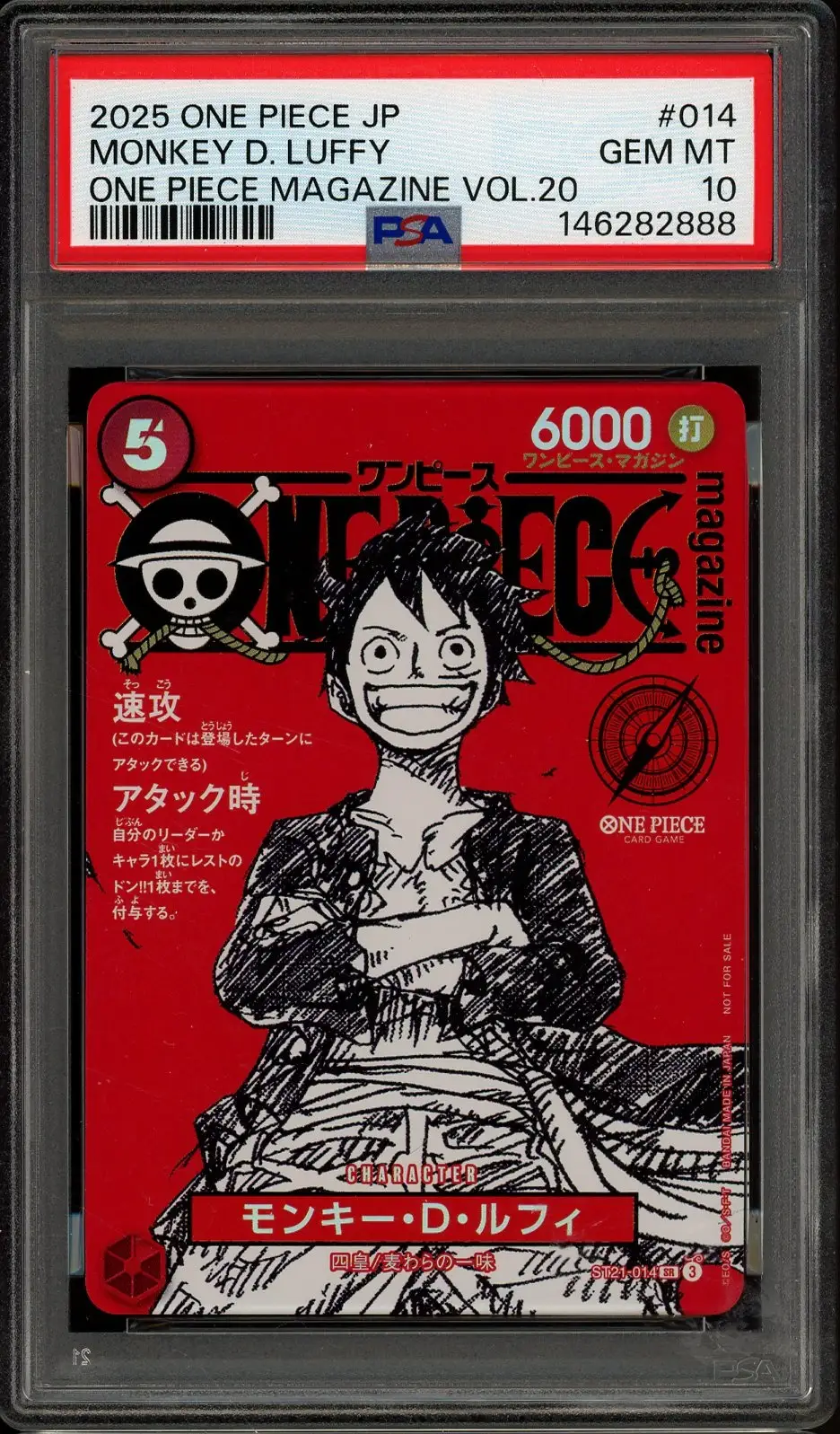 PSA 10 Monkey D. Luffy