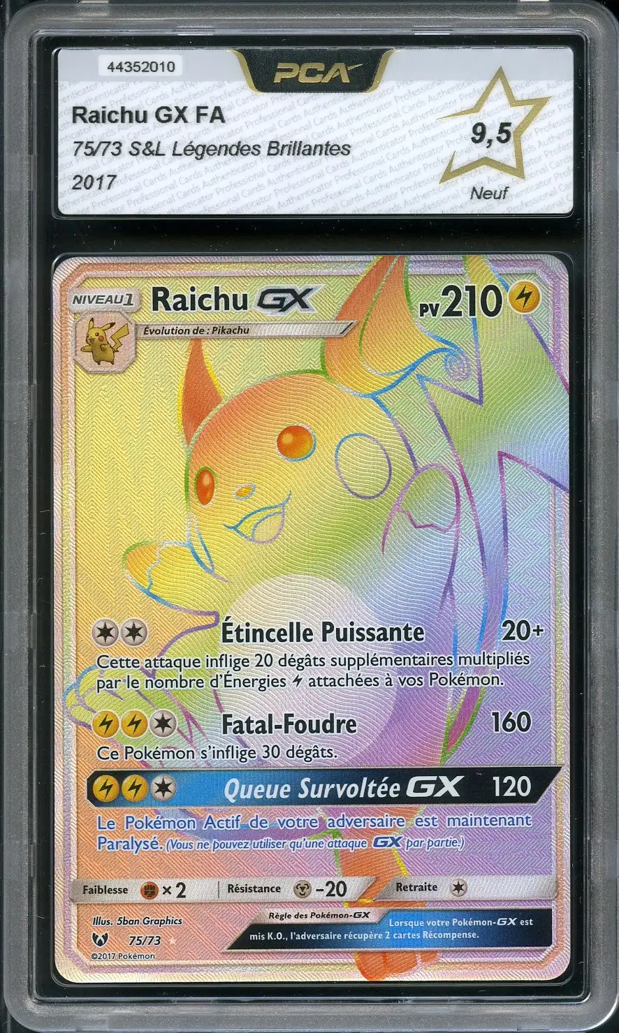 PCA 9.5 Raichu Gx Rainbow