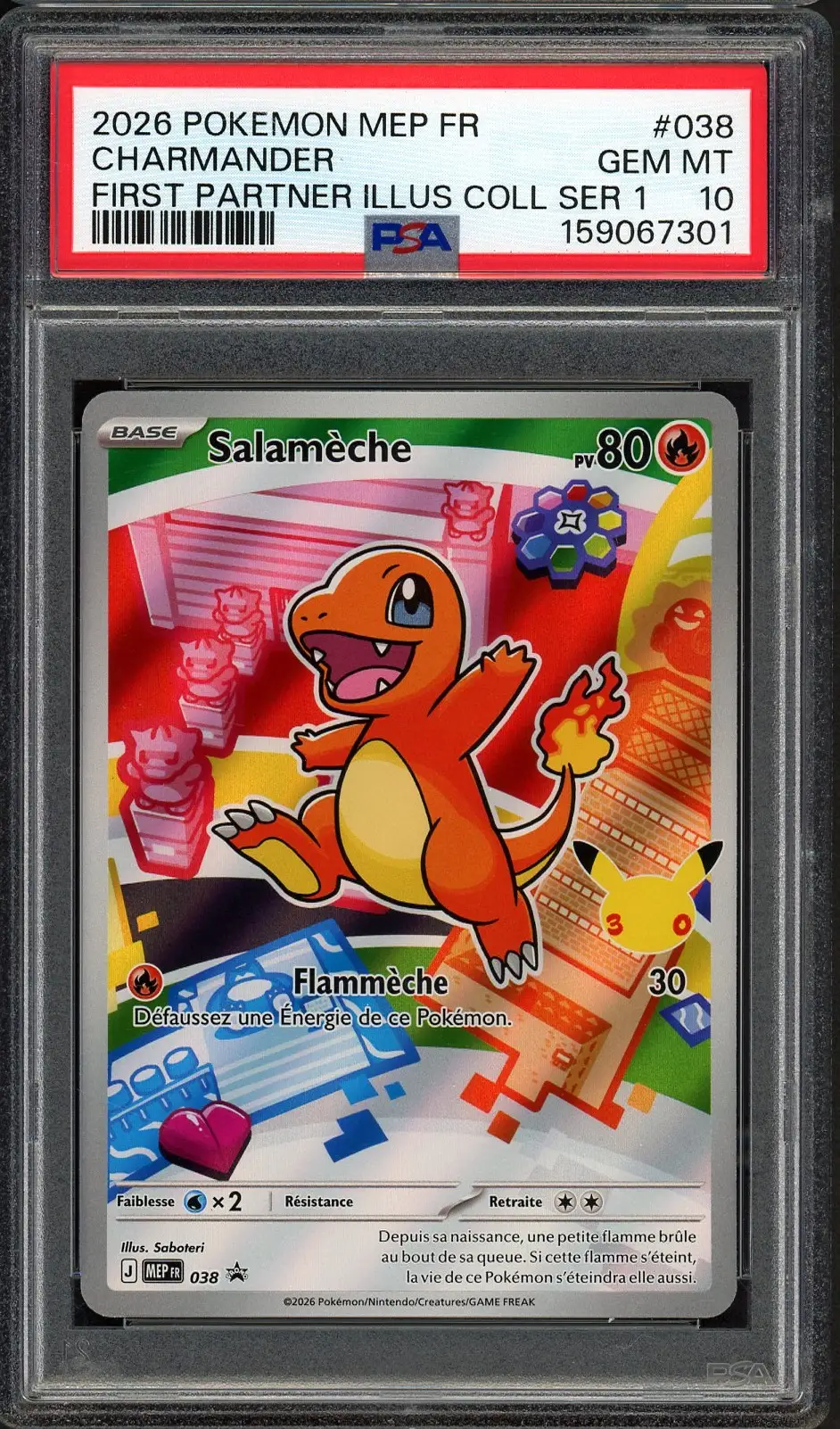 PSA 10 Salamèche