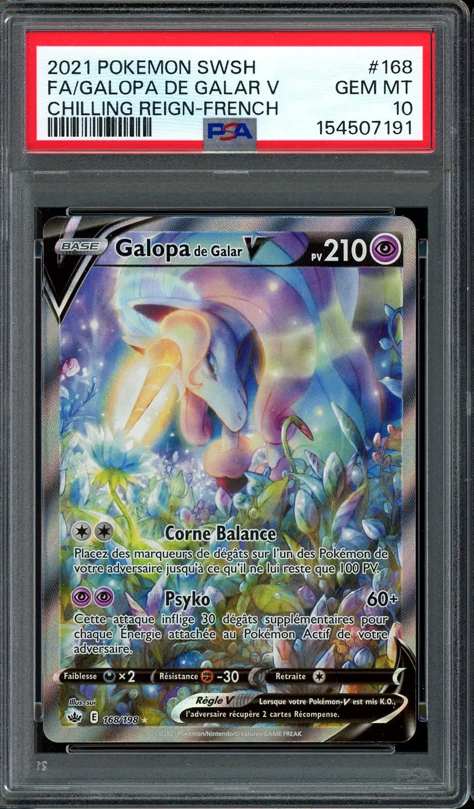 PSA 10 Galopa de Galar V