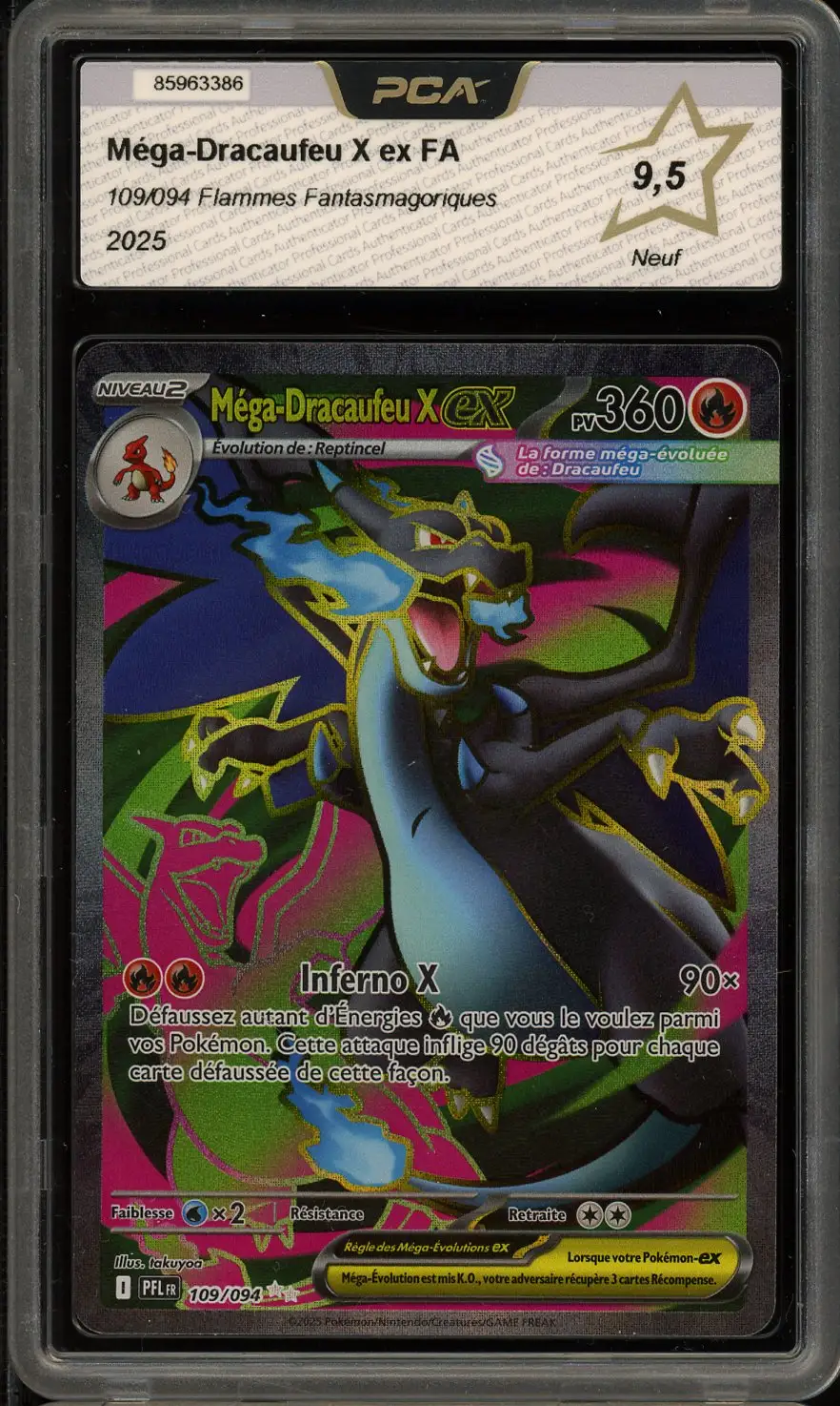 PCA 9.5 Méga-Dracaufeu X Ex