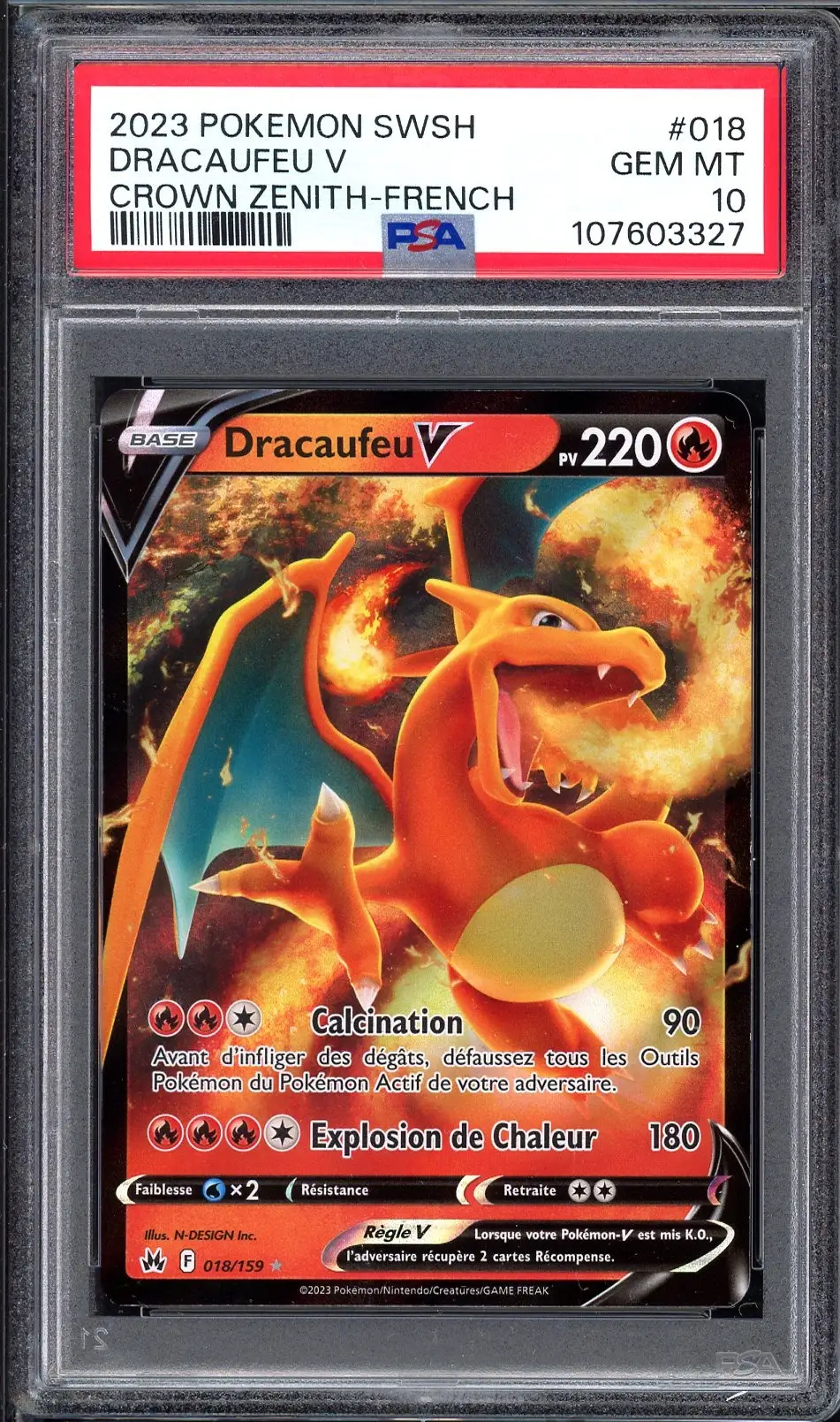 PSA 10 Dracaufeu V