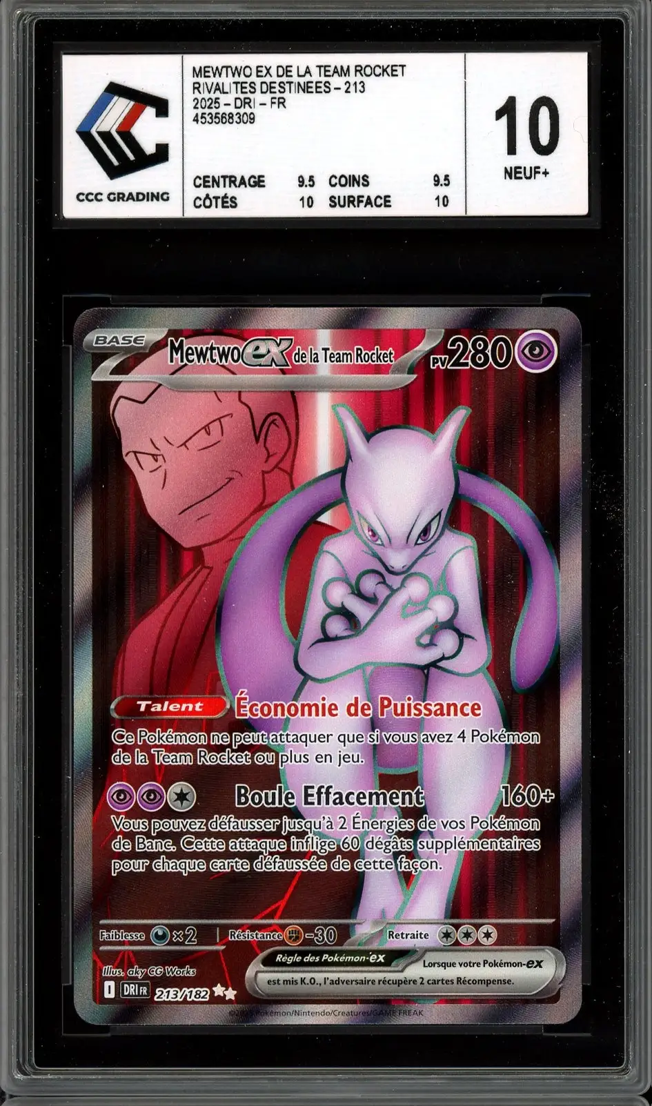 CCC 10 Mewtwo Ex de la Team Rocket