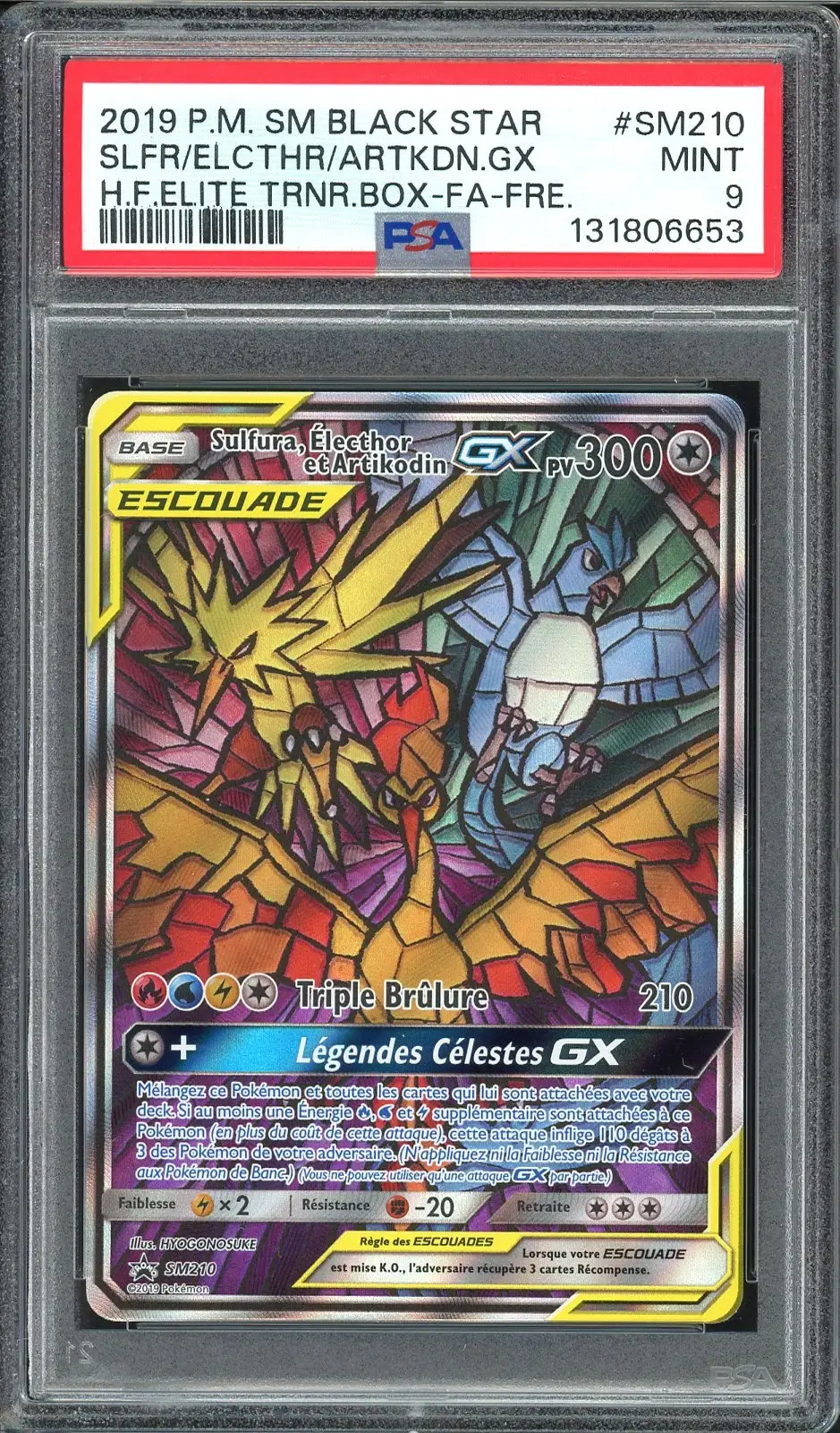PSA 9 Sulfura, Électhor et Artikodin Gx