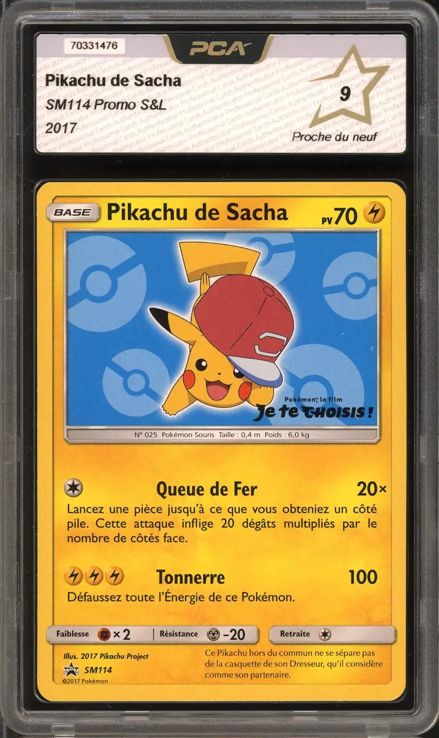 PCA 9 Pikachu de Sacha