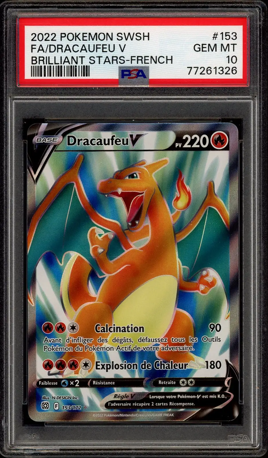 PSA 10 Dracaufeu V