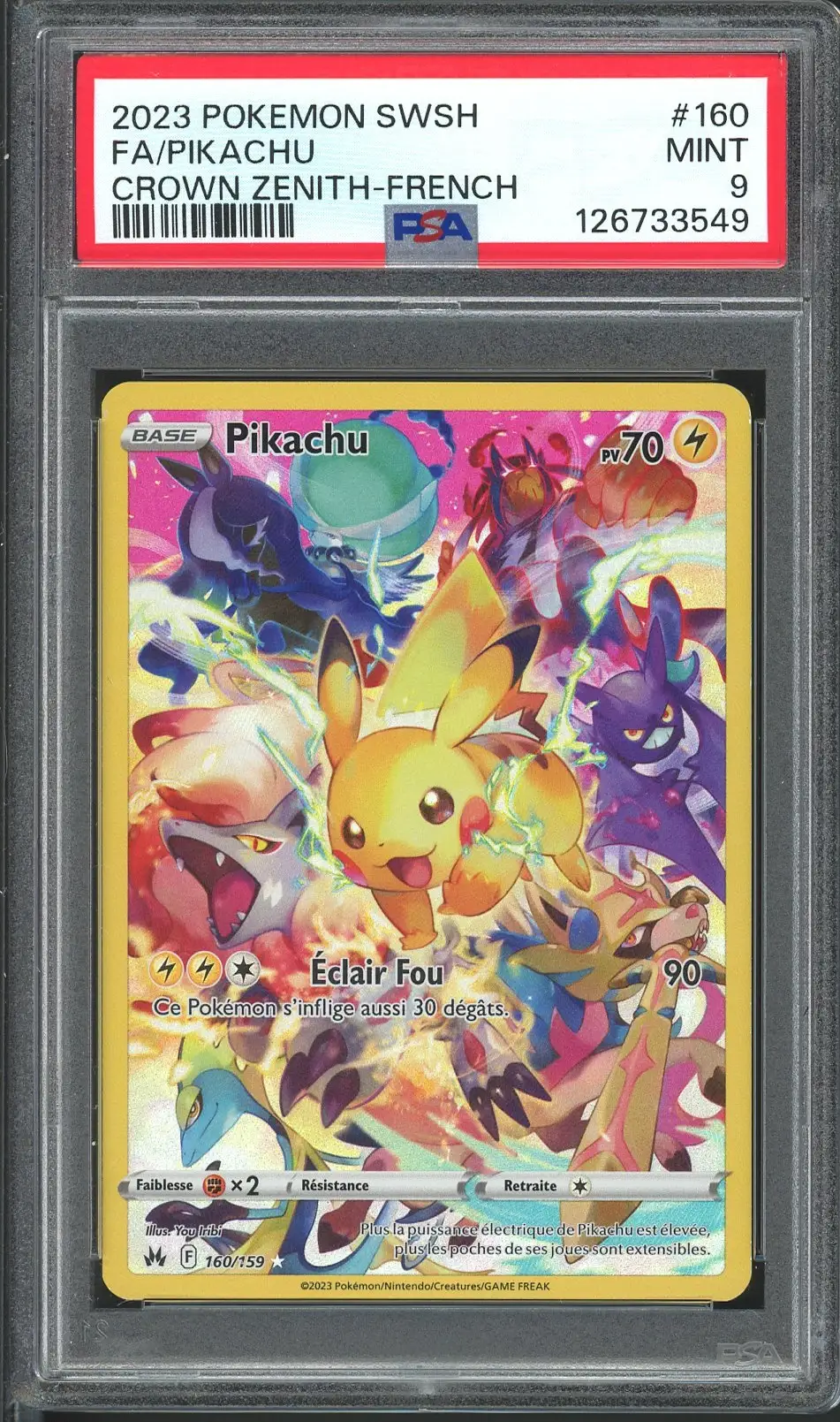 PSA 9 Pikachu