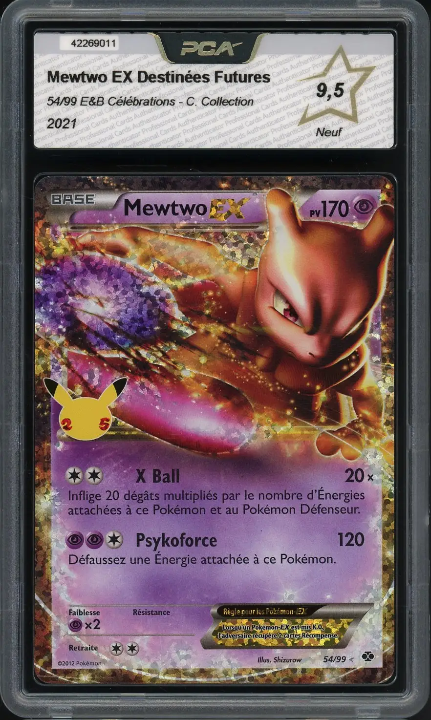 PCA 9.5 Mewtwo Ex