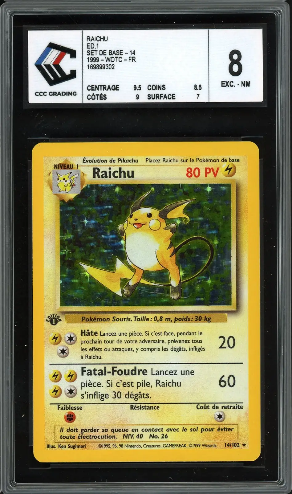 CCC 8 Raichu Holo