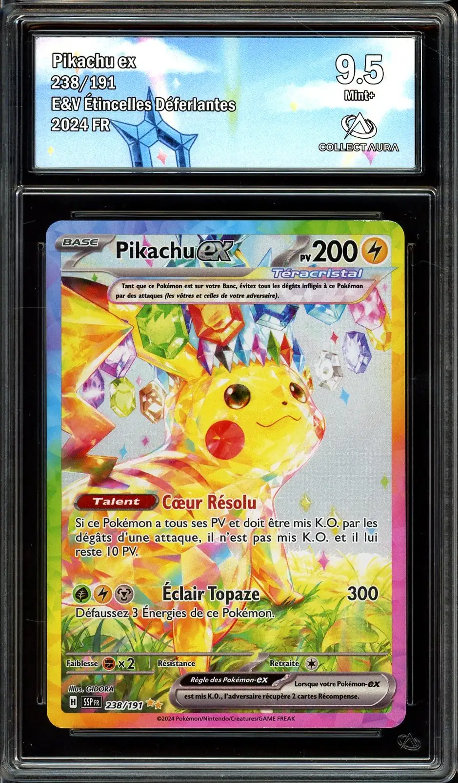 CA 9.5 Pikachu Ex