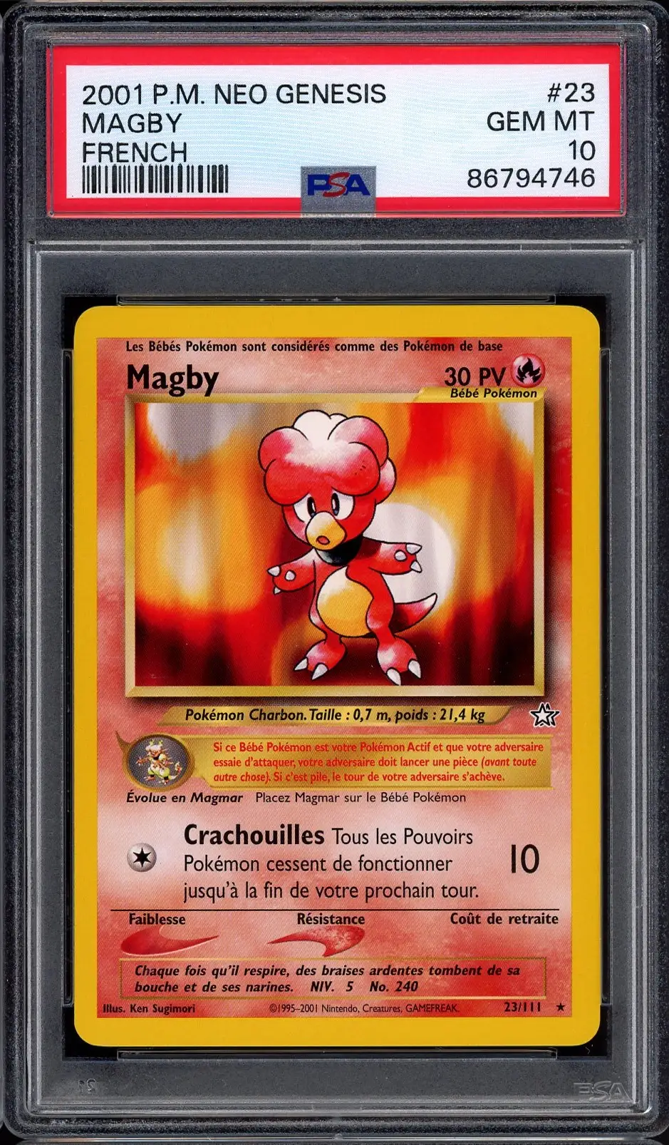 PSA 10 Magby