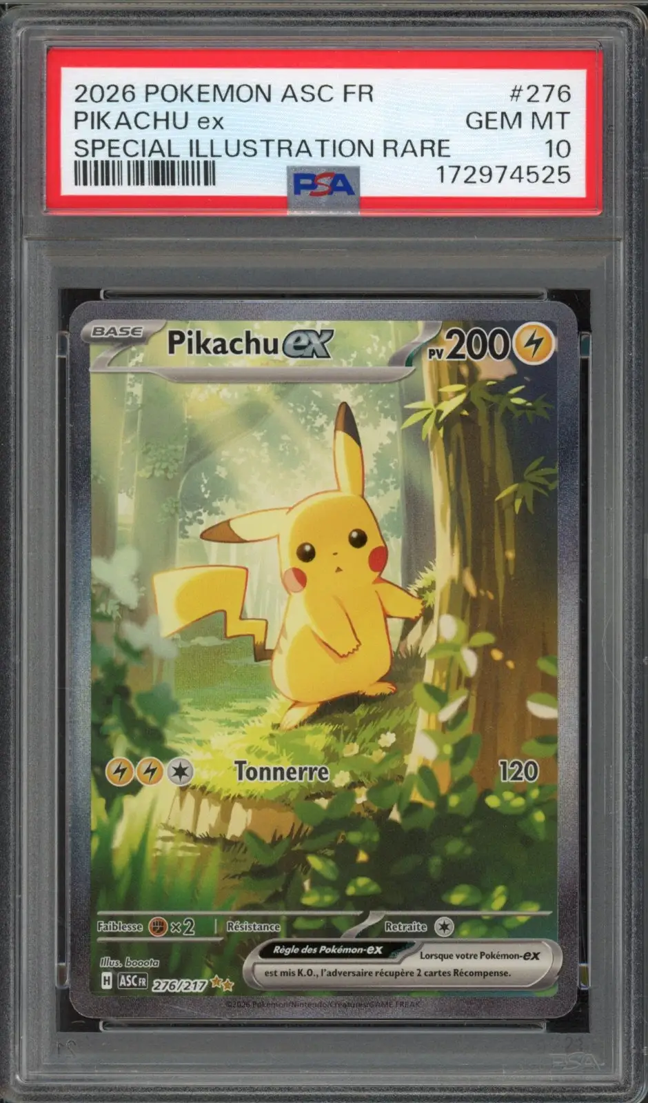 PSA 10 Pikachu Ex