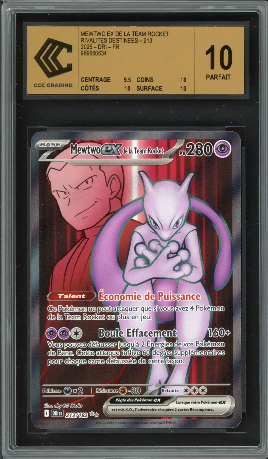 CCC 10 Mewtwo Ex de la Team Rocket
