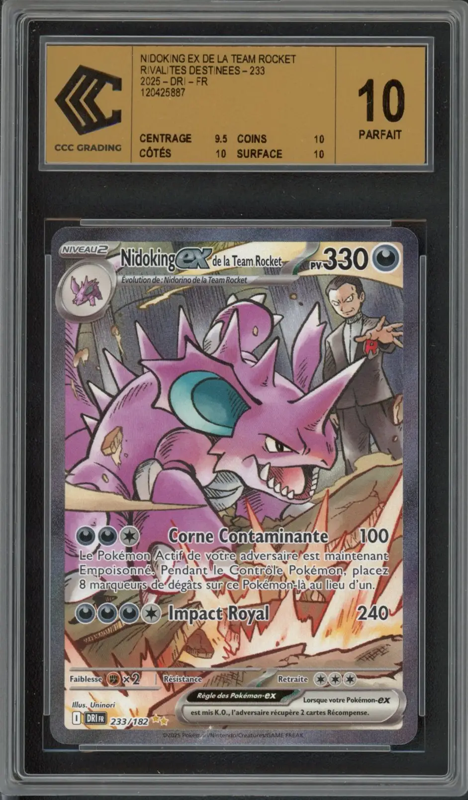 CCC 10 Nidoking Ex de la Team Rocket