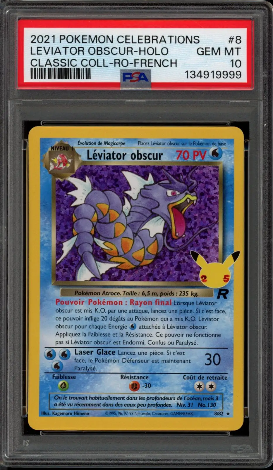 PSA 10 Léviator Obscur Holo