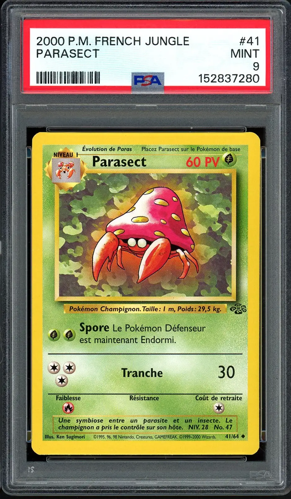 PSA 9 Parasect