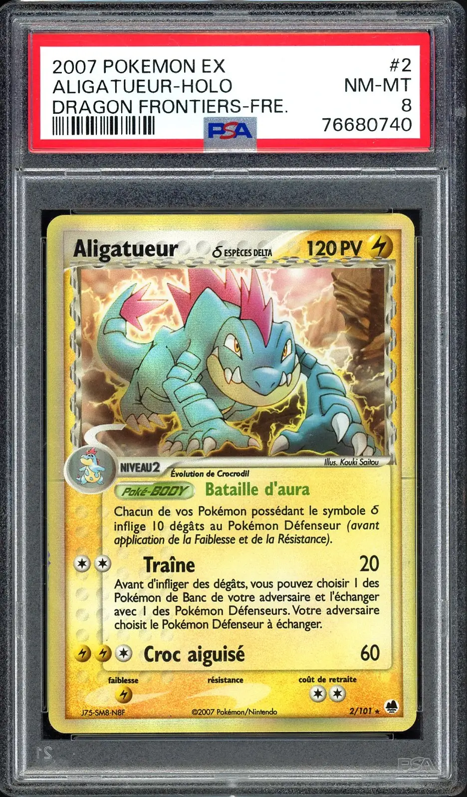 PSA 8 Aligatueur Holo