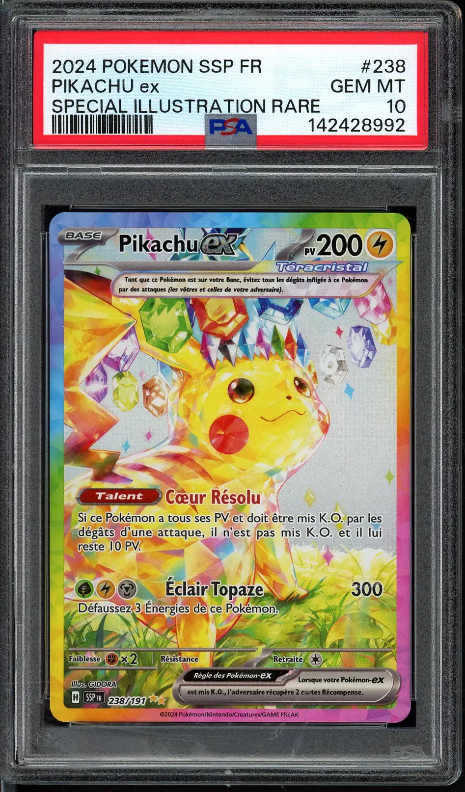 PSA 10 Pikachu Ex