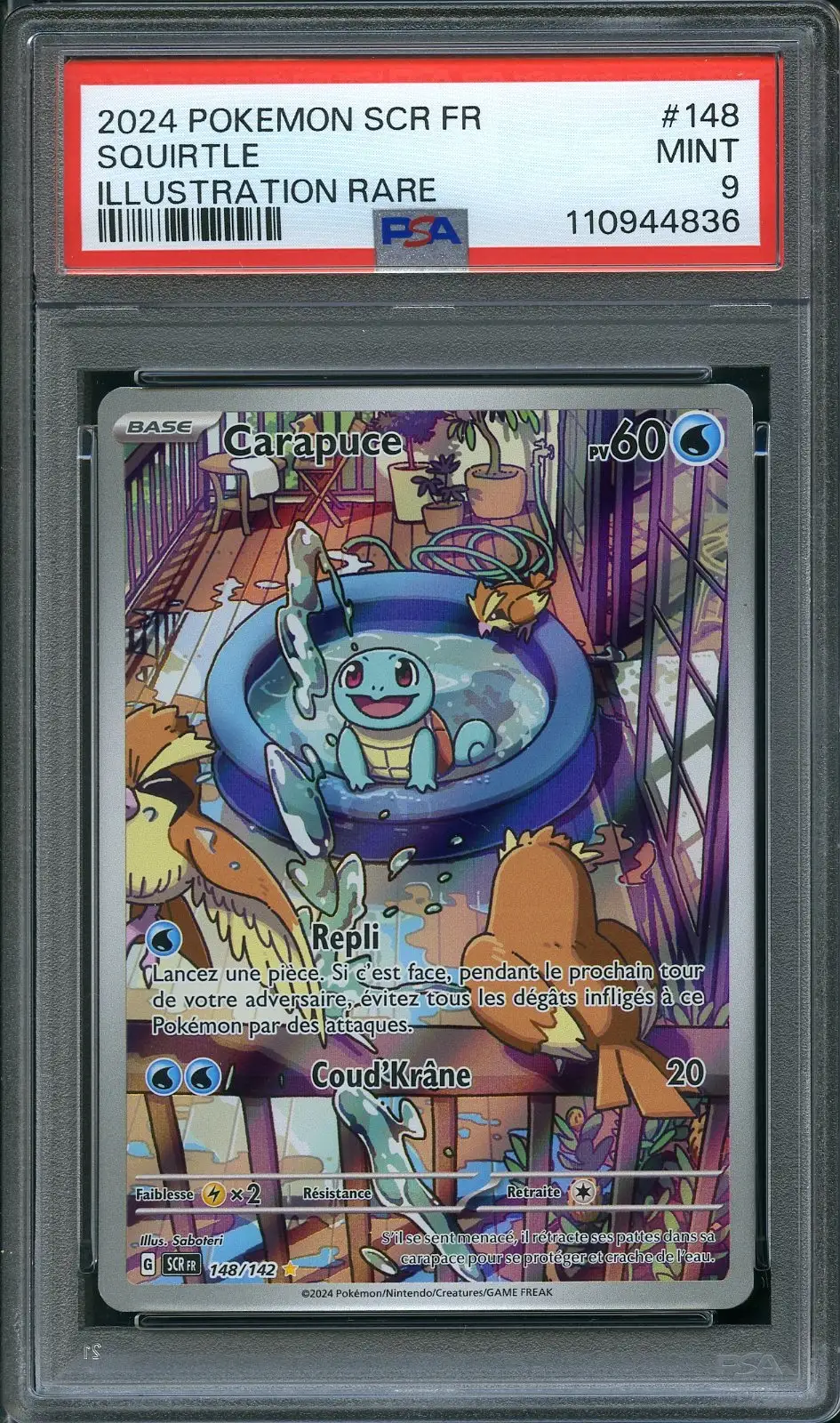 PSA 9 Carapuce