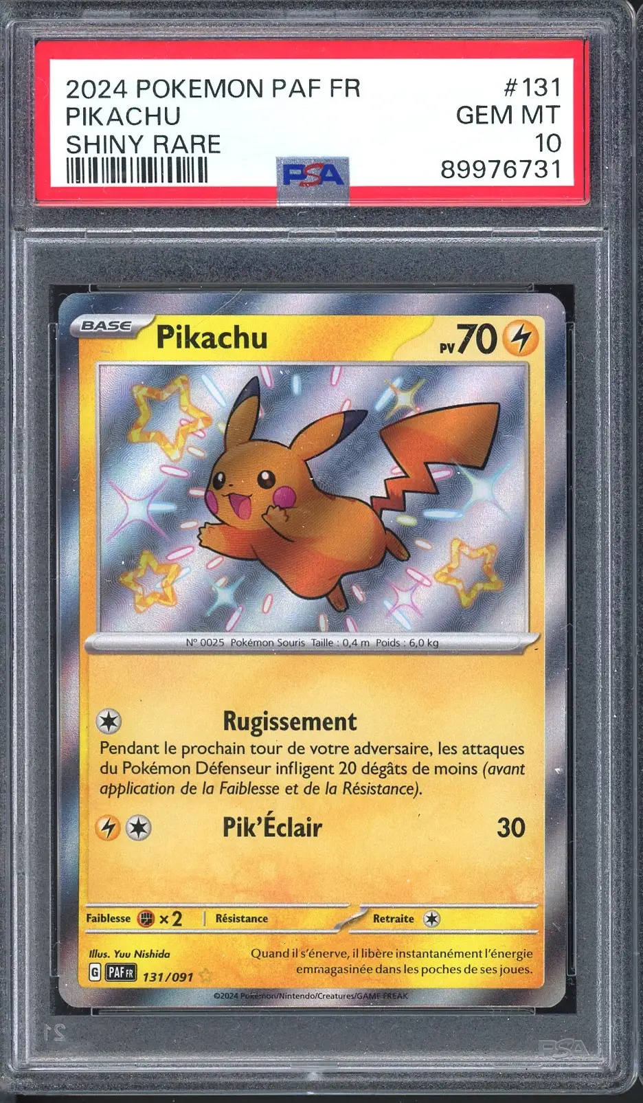 PSA 10 Pikachu Shiny