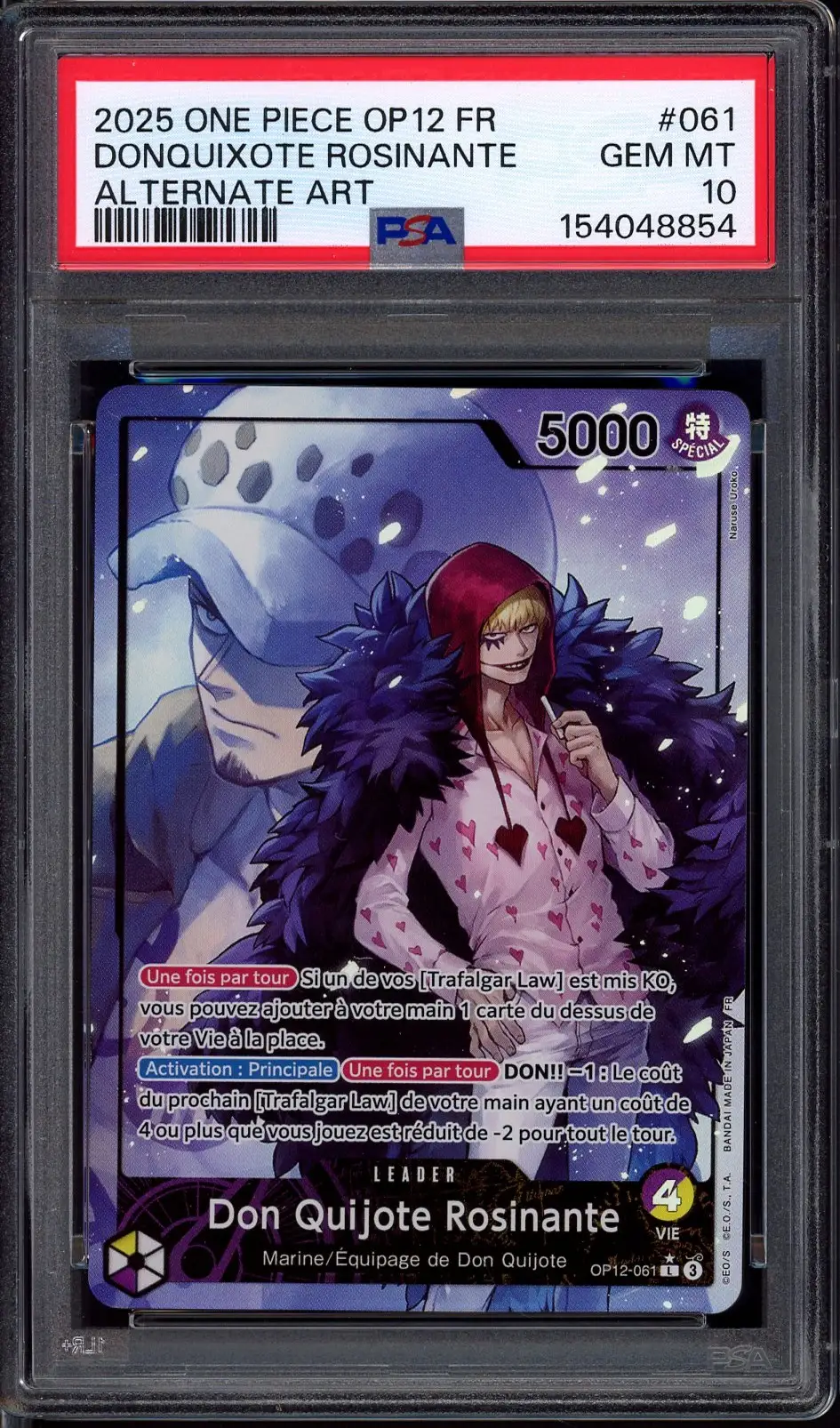 PSA 10 Don Quijote Rosinante
