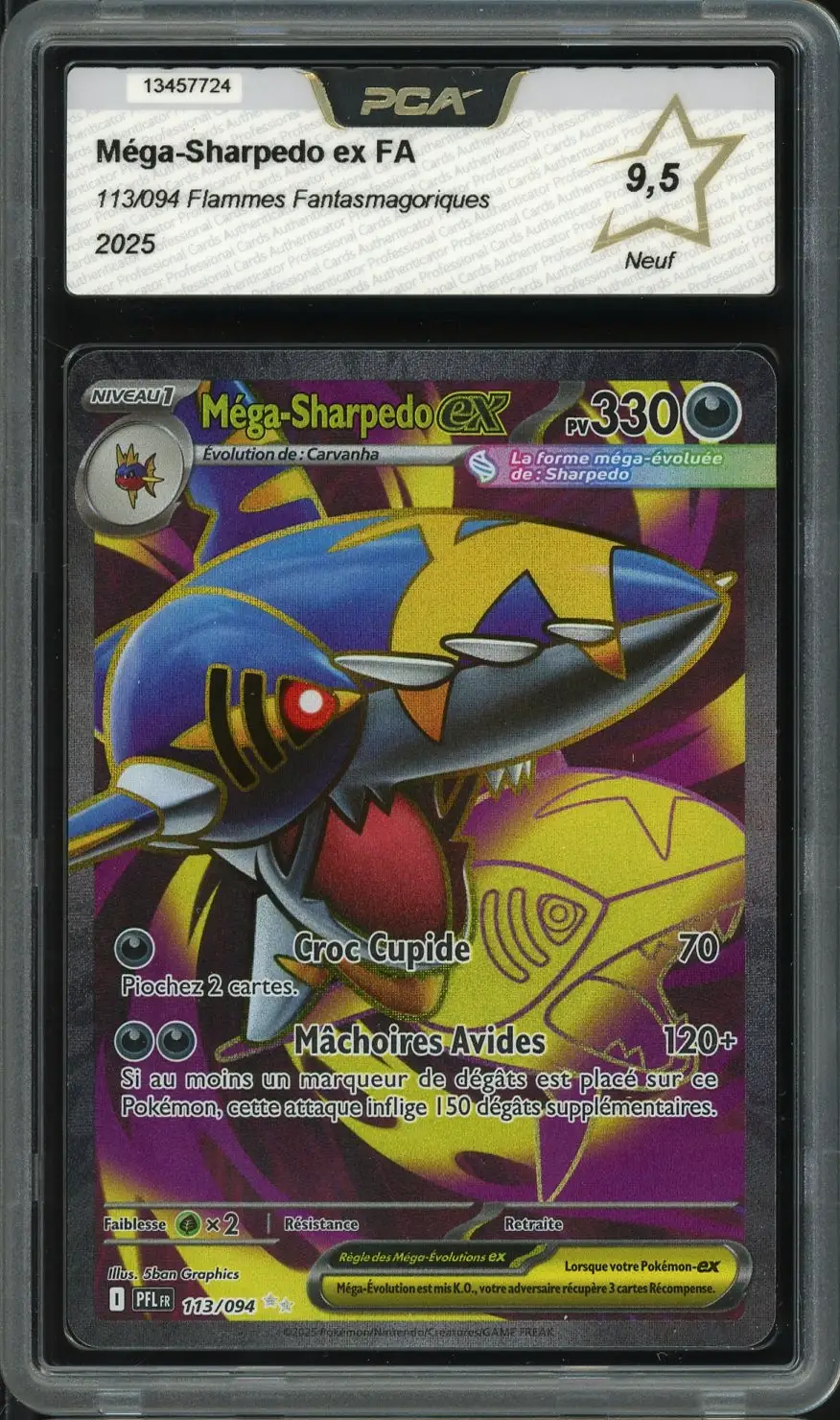 PCA 9.5 Méga-Sharpedo Ex