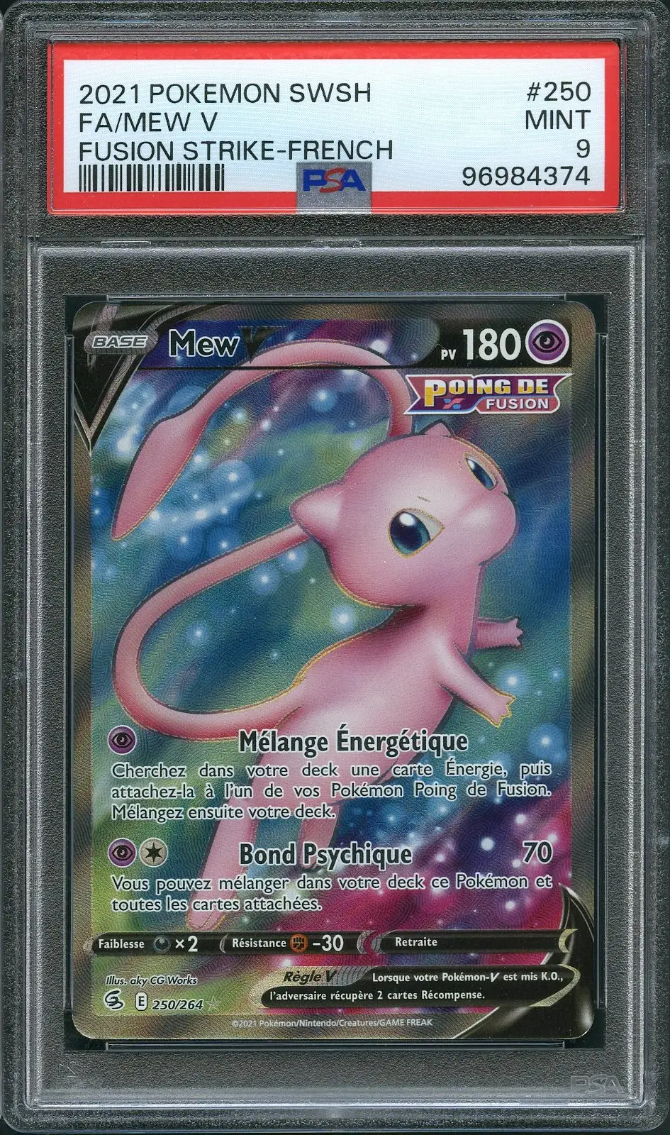 PSA 9 Mew V