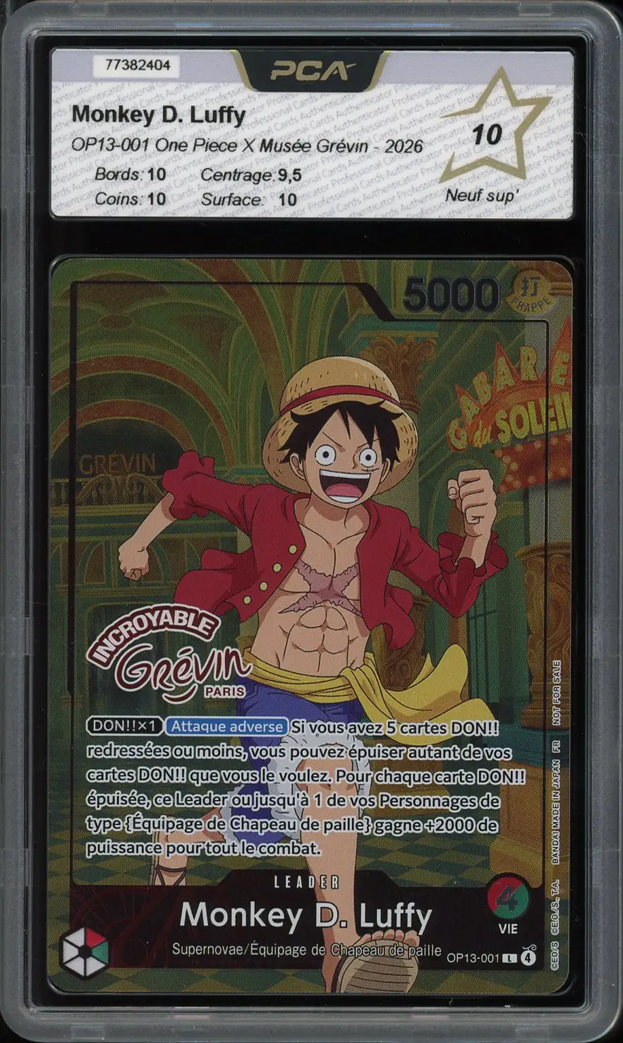 PCA 10 Monkey D. Luffy Stamp