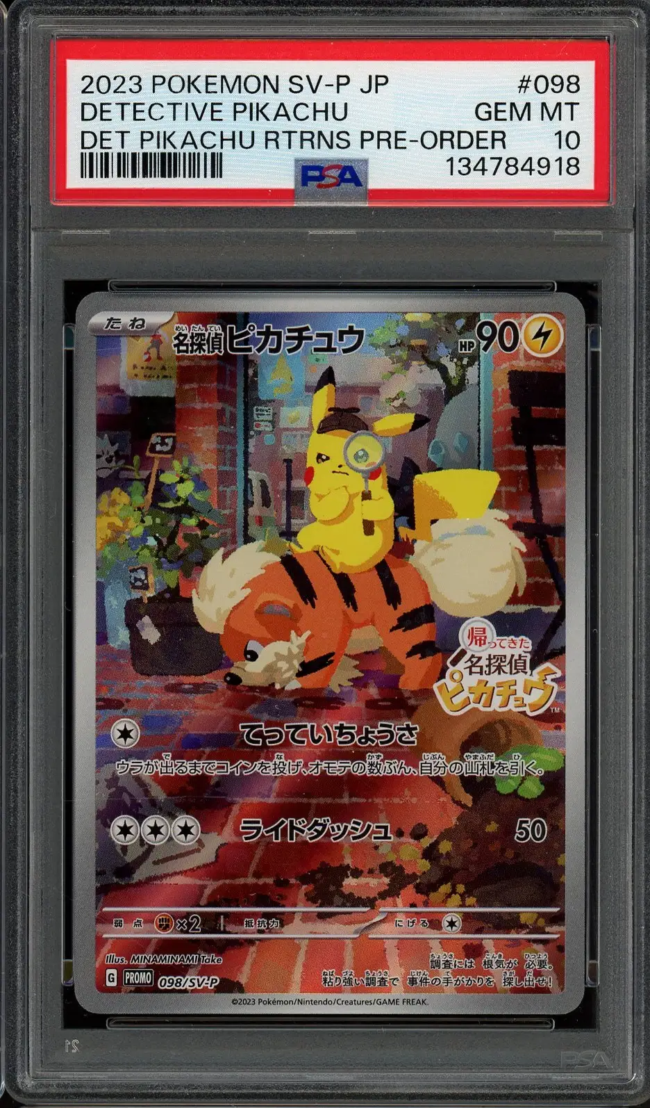 PSA 10 Detective Pikachu