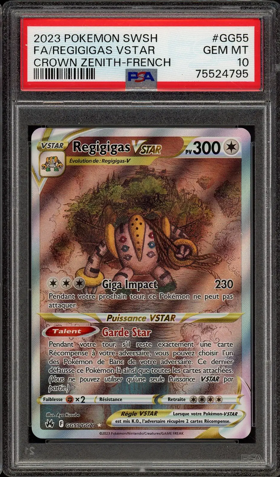 PSA 10 Regigigas VStar