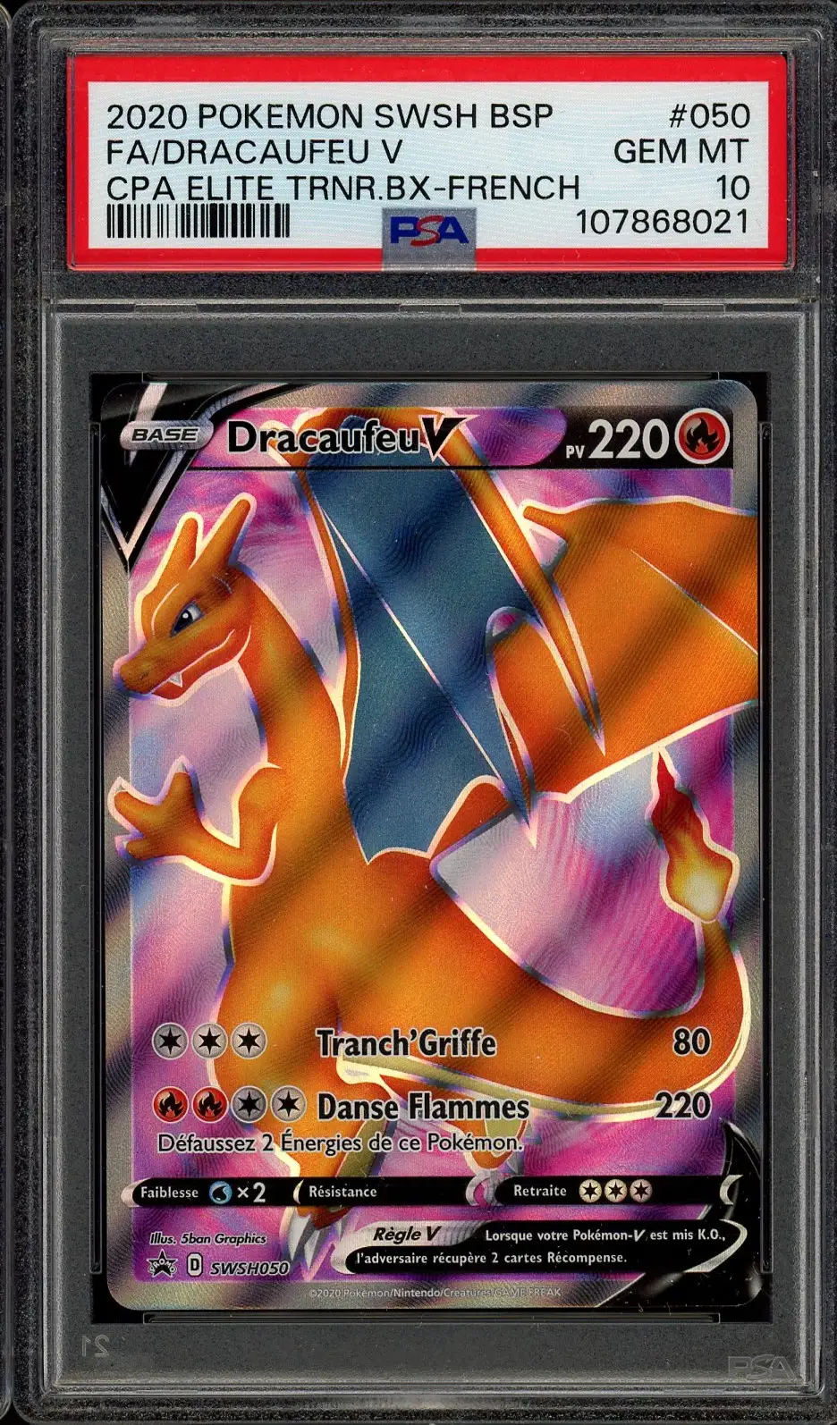 PSA 10 Dracaufeu V