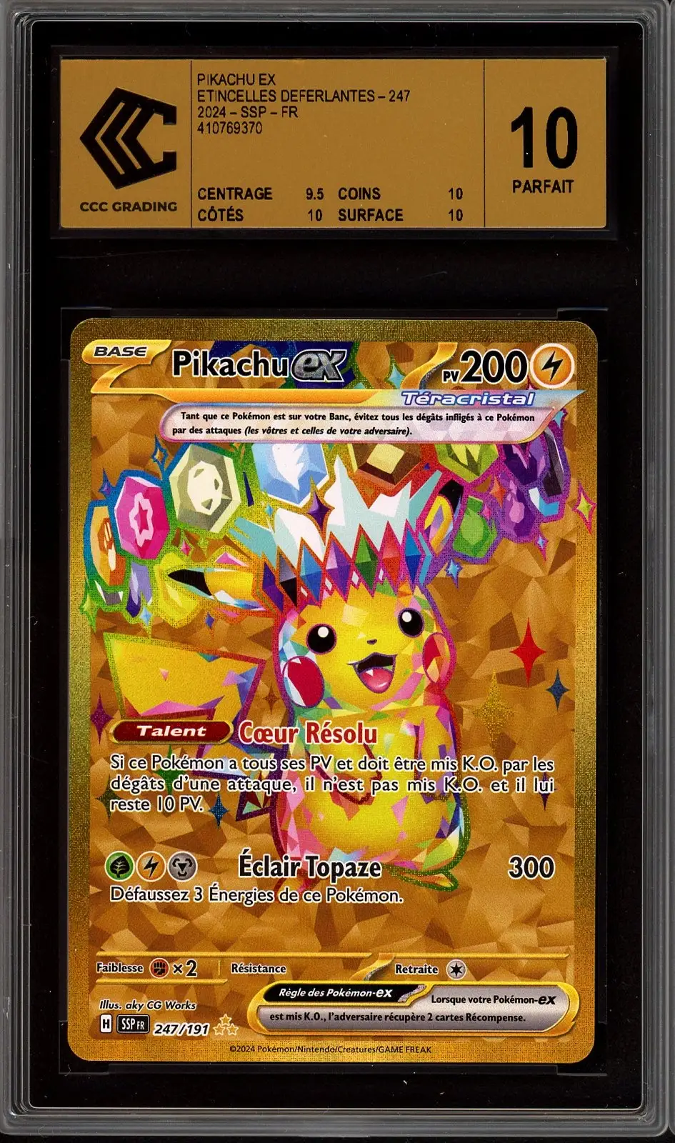 CCC 10 Pikachu Ex Gold
