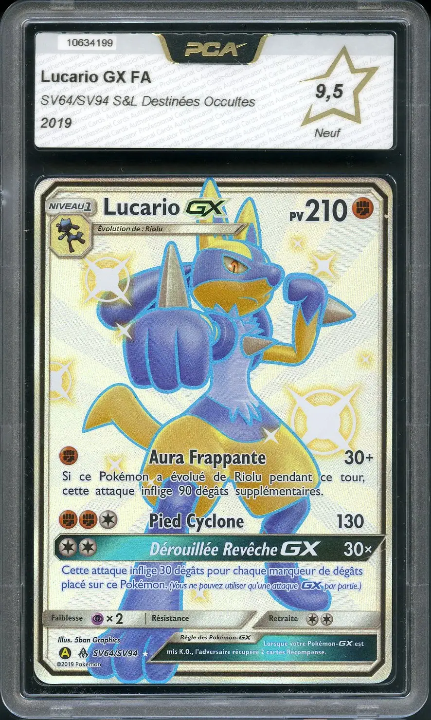 PCA 9.5 Lucario Gx Shiny