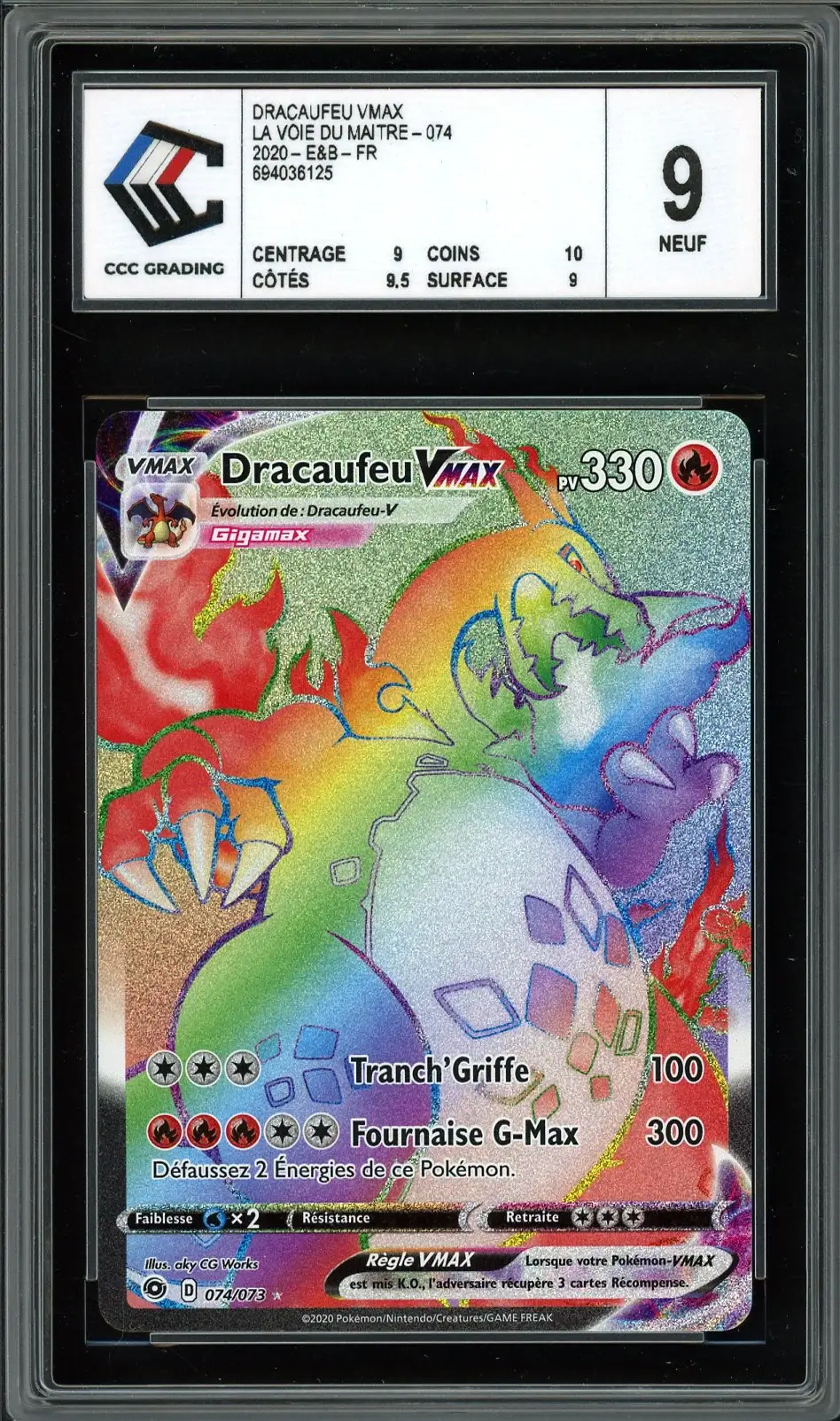 CCC 9 Dracaufeu VMax Rainbow