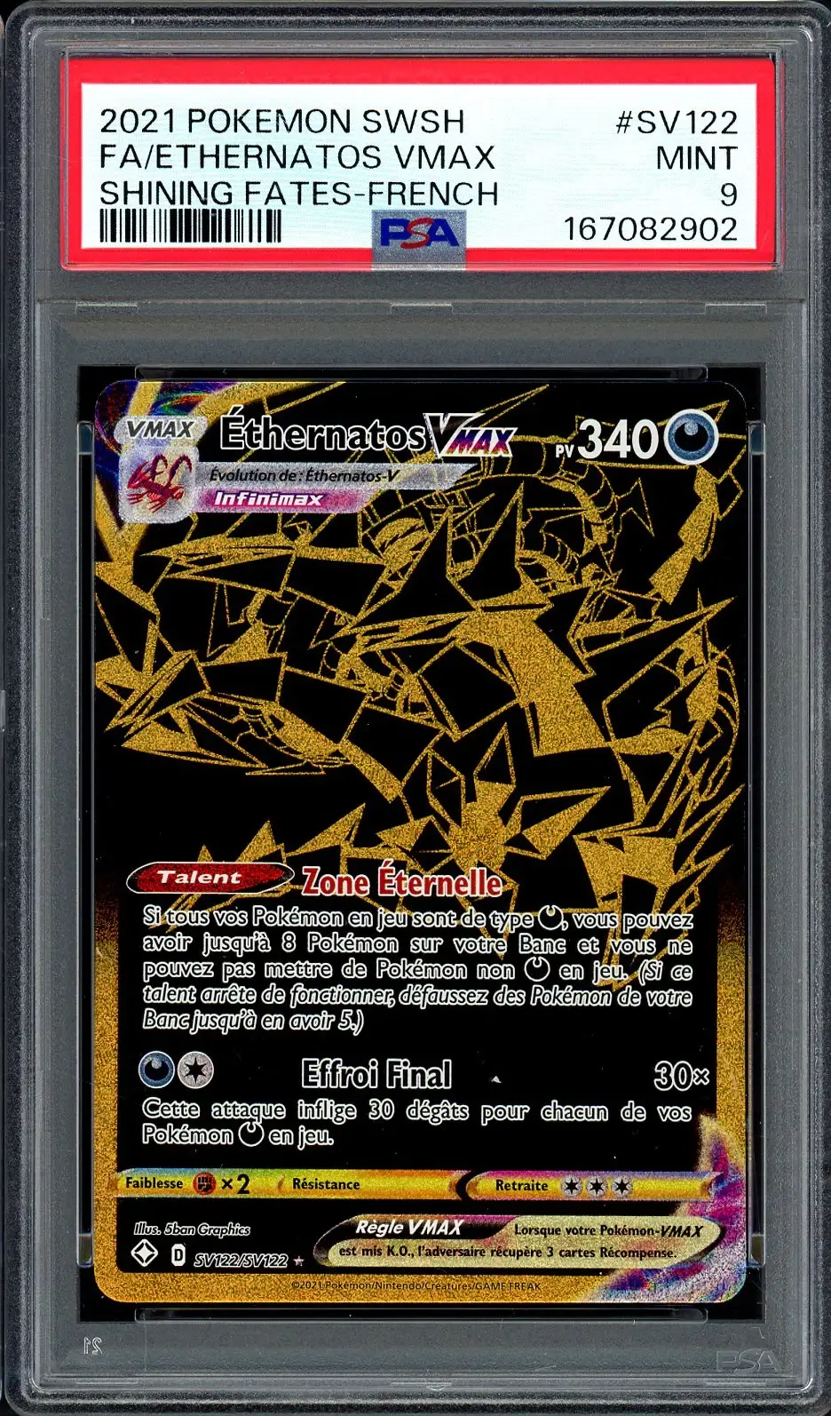 PSA 9 Ethernatos VMax Gold