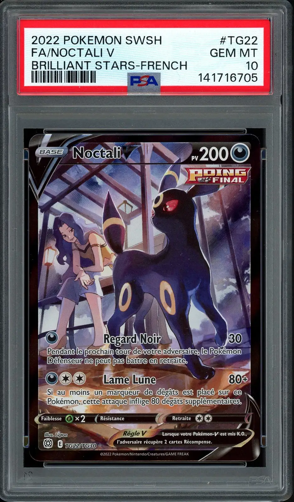 PSA 10 Noctali V