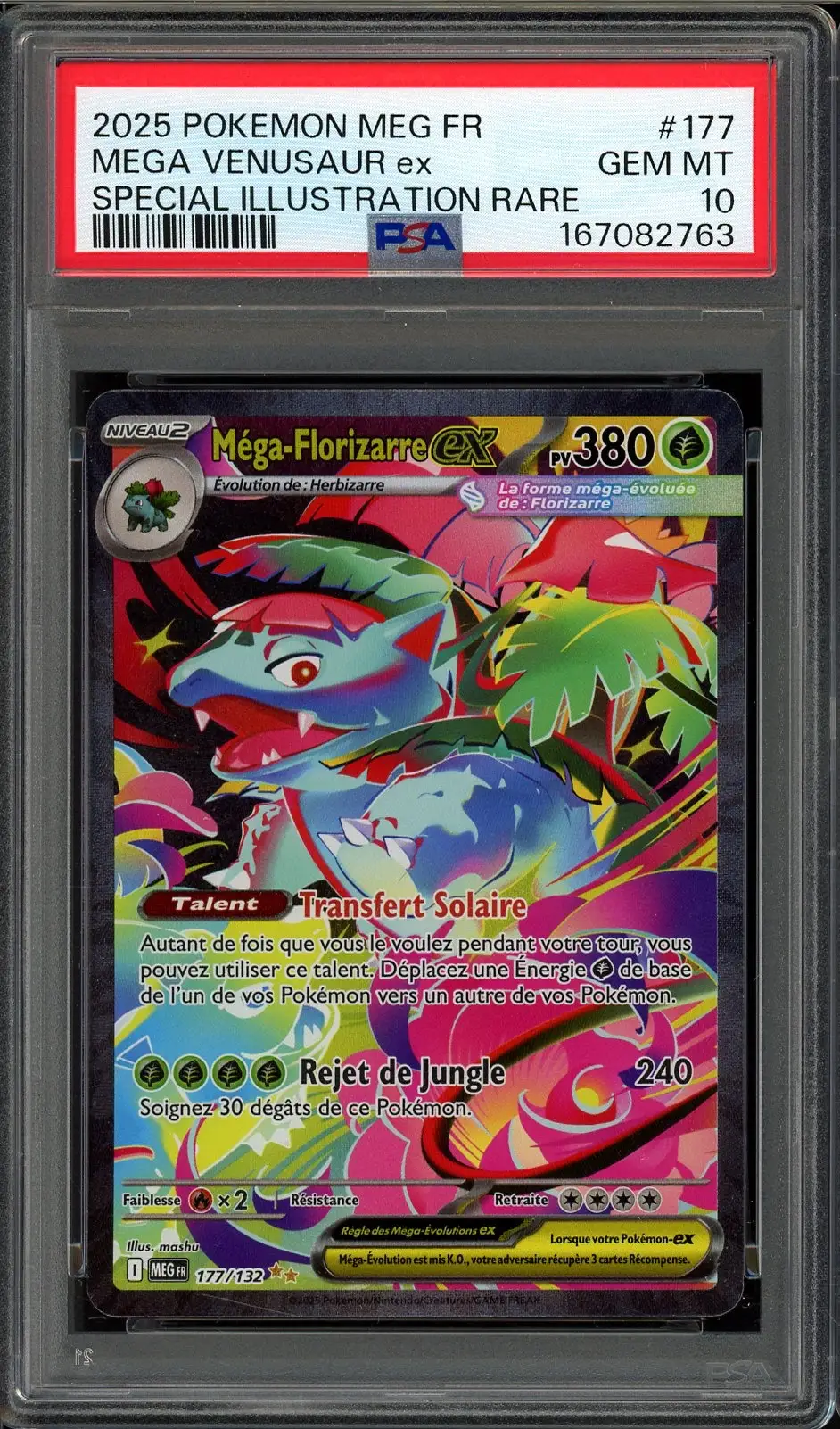 PSA 10 Méga-Florizarre Ex