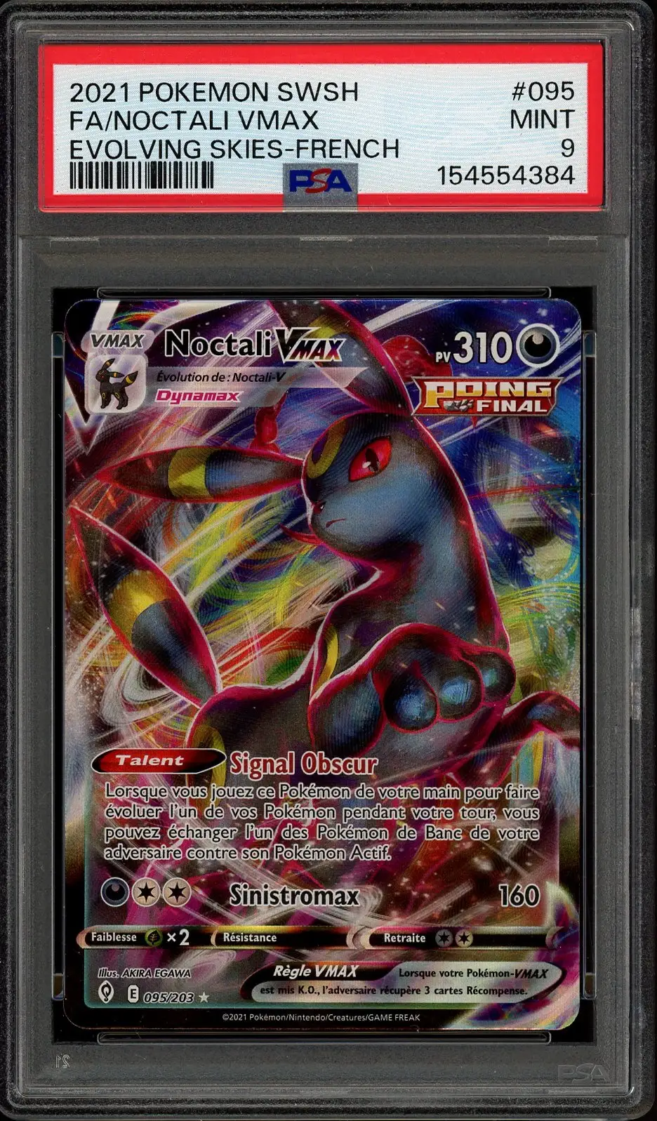 PSA 9 Noctali VMax