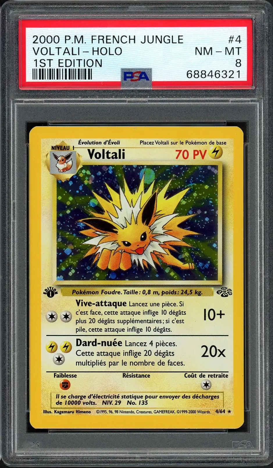 PSA 8 Voltali Holo