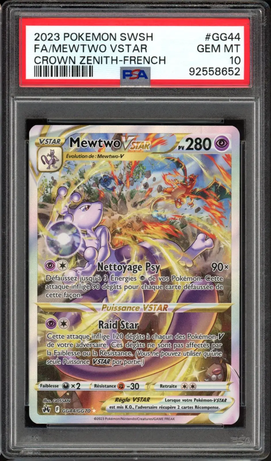 PSA 10 Mewtwo VStar