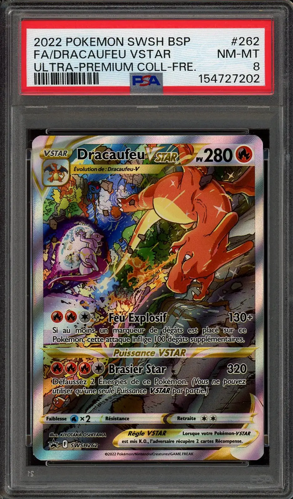 PSA 8 Dracaufeu VStar