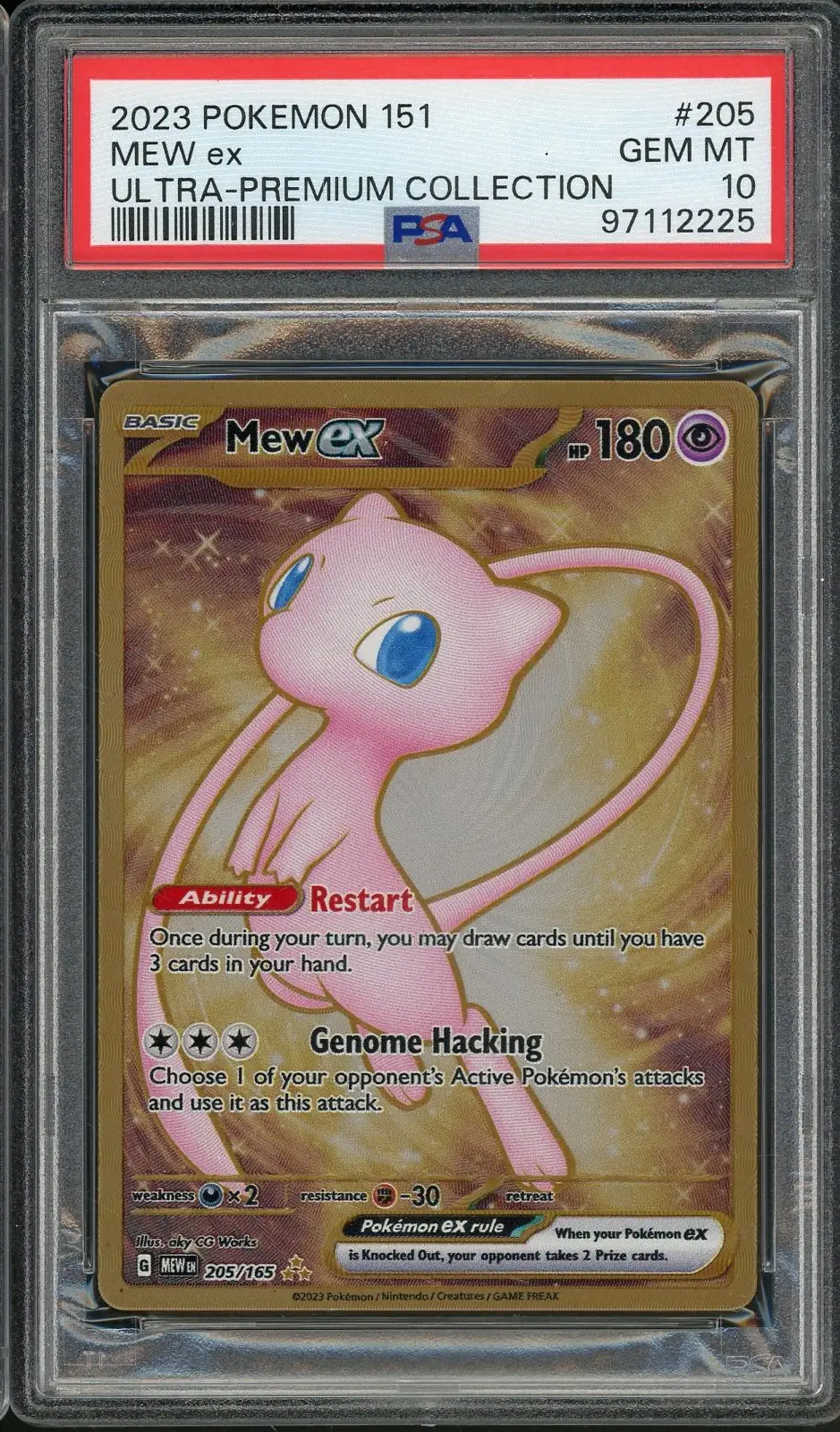 PSA 10 Mew Ex Gold Metal