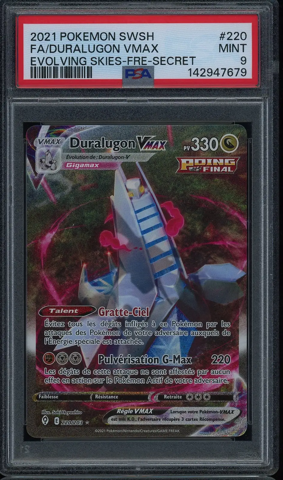 PSA 9 Duralugon VMax