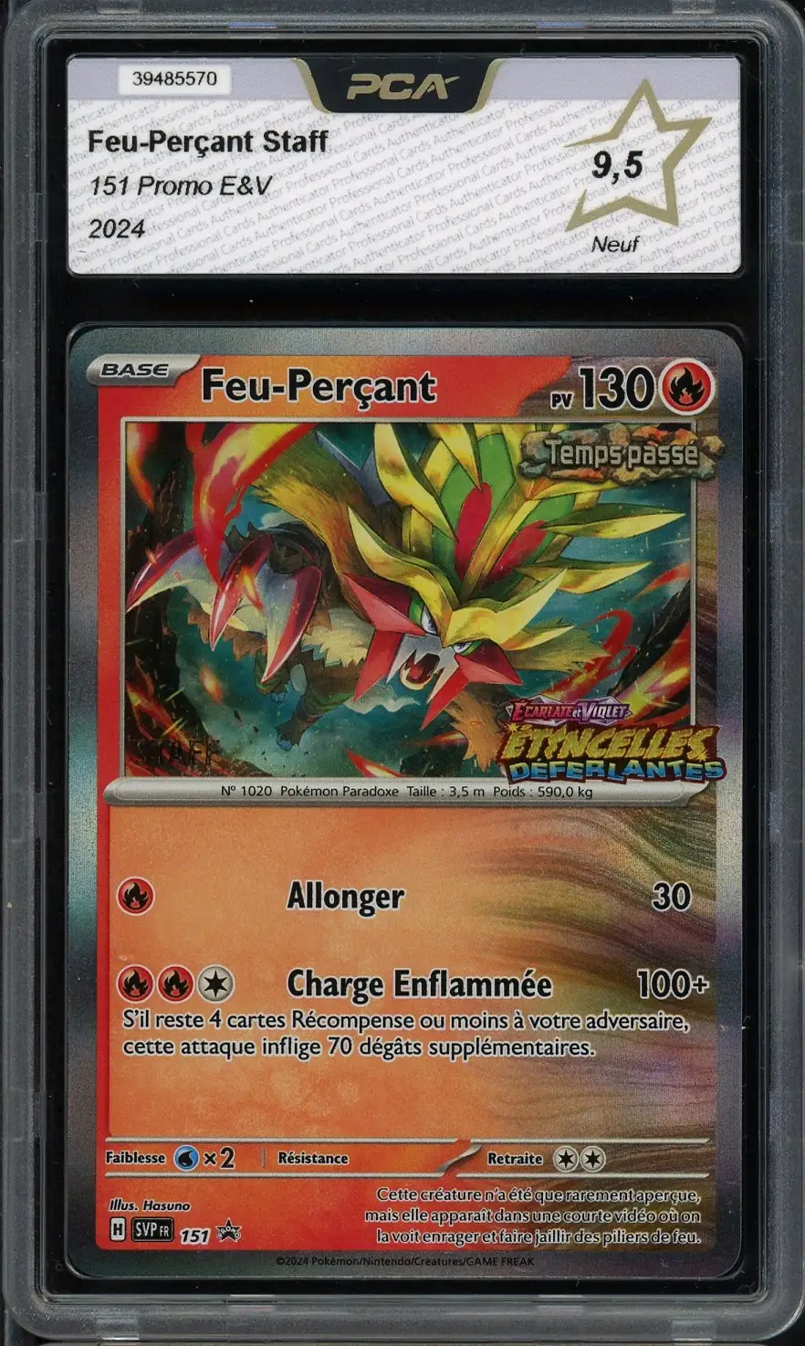 PCA 9.5 Feu-Perçant Holo Prerelease Staff