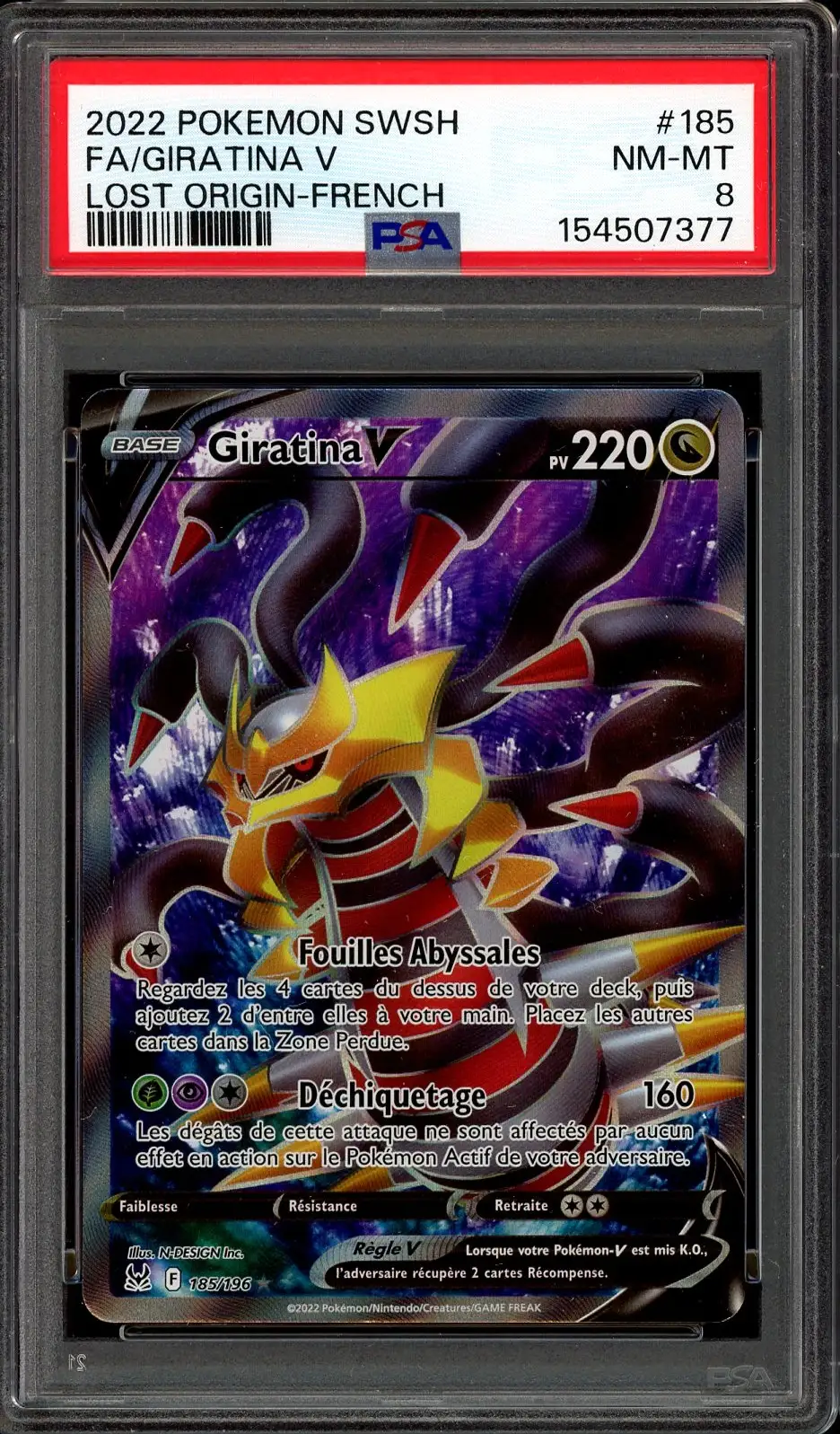 PSA 8 Giratina V